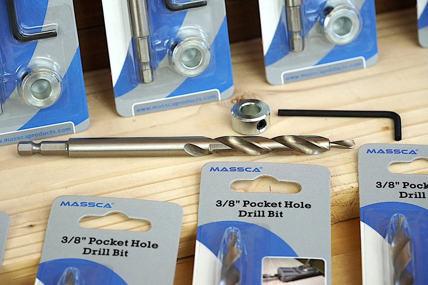 Massca 3/8'' Pocket-Hole Drill Bit Set - Image 3